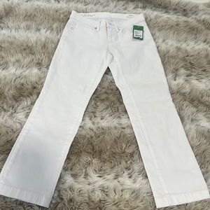 Lilly Pulitzer White Denim Crop Jean size 0